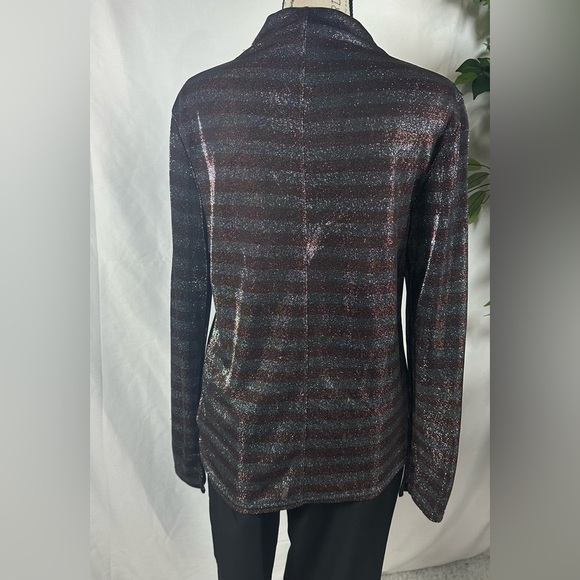 Nine West Mint Green Striped Blouse - Picture 10 of 12